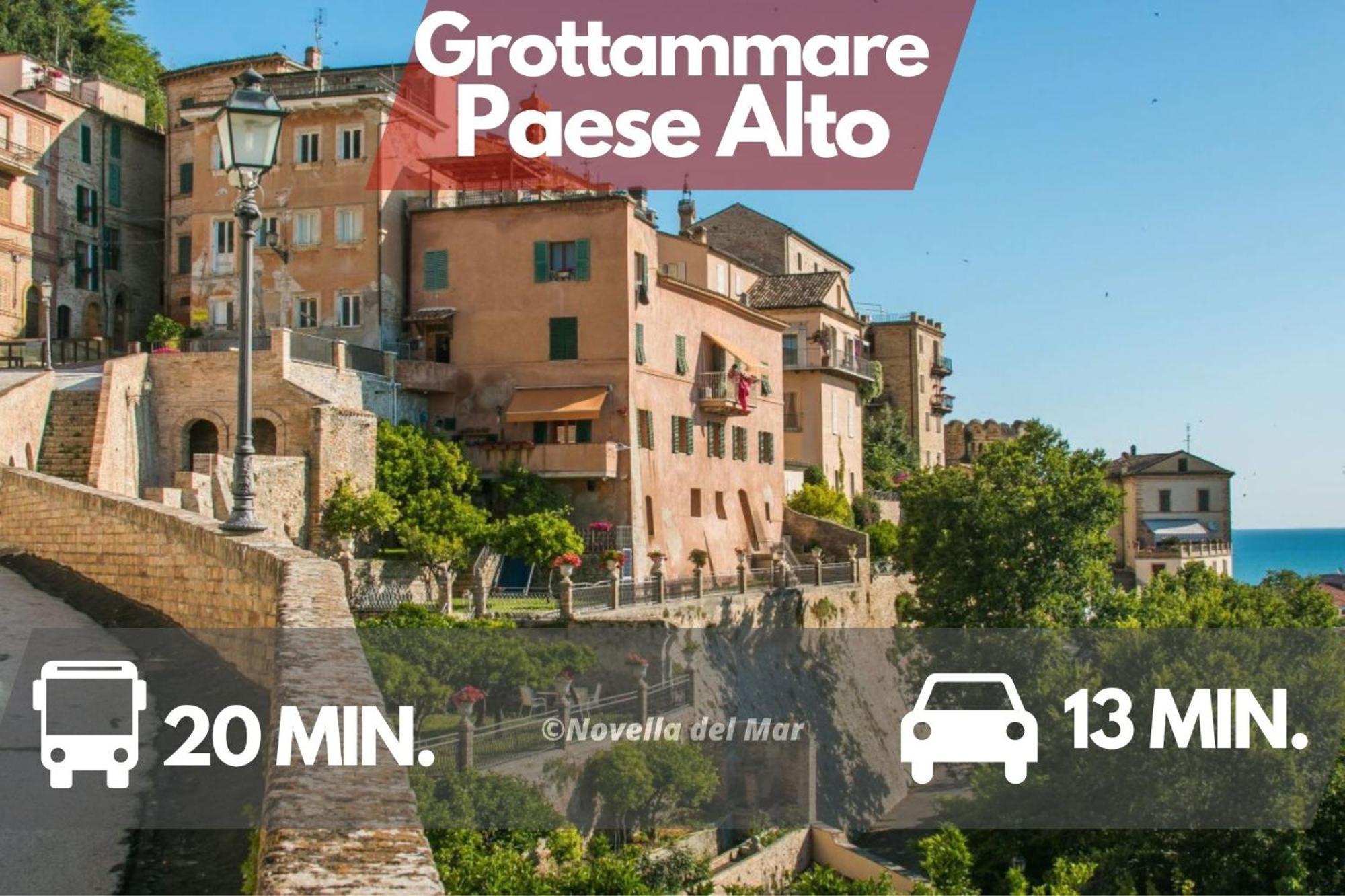 Novella Del Mar Prima Fila Dal Mare Villa Grottammare Buitenkant foto